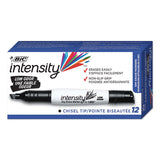 Intensity Low Odor Dry Erase Marker, Broad Chisel Tip, Red, Dozen