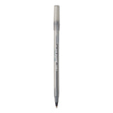 Round Stic Xtra Life Stick Ballpoint Pen Xtra Value Pack, 1 Mm, Black Ink And Barrel, 240-carton