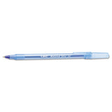 Round Stic Xtra Life Stick Ballpoint Pen Value Pack, 1 Mm, Blue Ink, Translucent Blue Barrel, 60-box