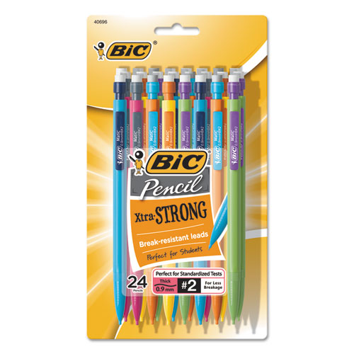 Xtra-strong Mechanical Pencil Value Pack, 0.9 Mm, Hb (#2.5), Black Lead, Assorted Barrel Colors, 24-pack