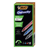 Gel-ocity Quick Dry Retractable Gel Pen, 0.7mm, Assorted Ink-barrel, Dozen