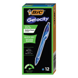 Gel-ocity Quick Dry Retractable Gel Pen, Medium 0.7mm, Blue Ink-barrel, Dozen