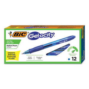 Gel-ocity Retractable Gel Pen, 0.7 Mm, Blue Ink, Translucent Blue Barrel, Dozen