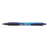Soft Feel Retractable Ballpoint Pen, Medium 1mm, Blue Ink-barrel, Dozen