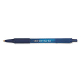 Soft Feel Retractable Ballpoint Pen, Medium 1mm, Blue Ink-barrel, Dozen