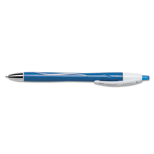 Atlantis Exact Retractable Ballpoint Pen, Fine 0.7 Mm, Blue Ink-barrel, Dozen