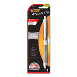 Atlantis Ultra Comfort Retractable Ballpoint Pen, 1mm, Black Ink, Assorted Barrel Colors