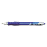 Velocity Retractable Ballpoint Pen, 1mm, Blue Ink, Trans Blue Barrel, Dozen