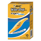 Wite-out Brand Exact Liner Correction Tape, Non-refillable, Blue-orange, 1-5" X 236", 2-pack