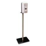 Hand Sanitizer Stand With Hands Free Dispenser, 12 X 16 X 51, Silver-white