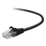 Cat6 Utp Computer Patch Cable, Rj45 Connectors, 5 Ft, Black