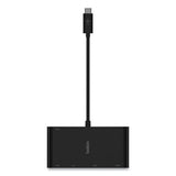 Usb-c Multimedia + Charge Adapter, 4k Hdmi; Usb-a; Usb-c; Vga, 4.9 Ft, Black