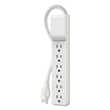 Home-office Surge Protector, 6 Outlets, 4 Ft Cord, 720 Joules, White
