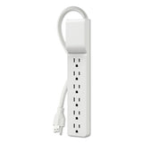 Home-office Surge Protector, 6 Outlets, 6 Ft Cord, 720 Joules, White