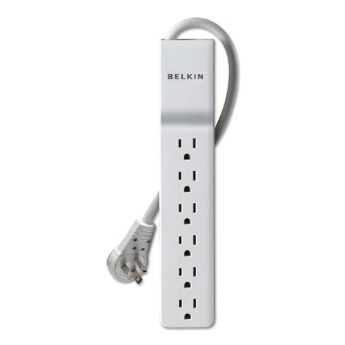 Home-office Surge Protector, 6 Outlets, 6 Ft Cord, 720 Joules, White