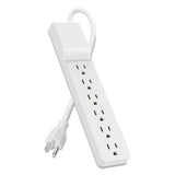 Home-office Surge Protector, 6 Outlets, 10 Ft Cord, 720 Joules, White