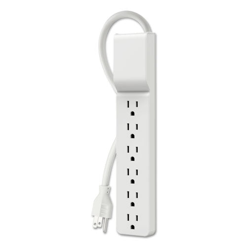 Home-office Surge Protector, 6 Outlets, 10 Ft Cord, 720 Joules, White