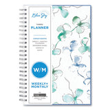 Lindley Weekly-monthly Wirebound Planner, 8 X 5, White-blue, 2022