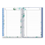 Lindley Weekly-monthly Wirebound Planner, 8 X 5, White-blue, 2022
