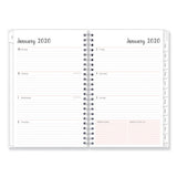 Joselyn Weekly-monthly Wirebound Planner, 8 X 5, Light Pink-peach-black, 2021