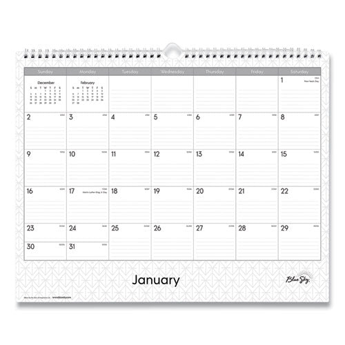 Enterprise Wall Calendar, 15 X 12, 2022