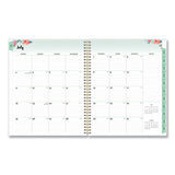 Academic Year Frosted Weekly-monthly Planner, 11 X 8.5, Green, 2021-2022