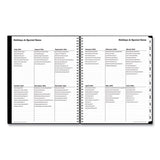 Teacher Academic Year Weekly-monthly Lesson Planner, 11 X 8.5, Black, 2021-2022