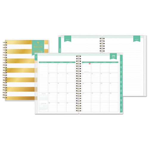 Day Designer Academic Year Weekly-monthly Frosted Planner, Palms Artwork, 11 X 8.5, 12-month (july-june): 2022-2023