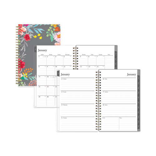 Sophie Frosted Weekly-monthly Planner, Sophie Floral Artwork, 8 X 5, Multicolor Cover, 12-month (jan To Dec): 2023