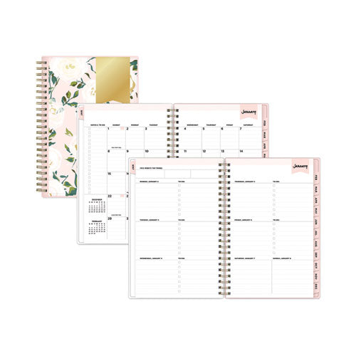 Day Designer Coming Up Roses Create-your-own Cover Weekly-monthly Planner, 8 X 5, 12-month (jan To Dec): 2023