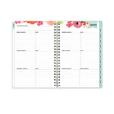 Day Designer Secret Garden Mint Frosted Weekly-monthly Planner, 8 X 5, Multicolor Cover, 12-month (jan To Dec): 2023