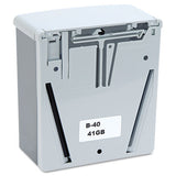 Classicseries Surface-mounted Liquid Soap Dispenser, 40 Oz, 5.81" X 3.31" X 6.88", Black-gray
