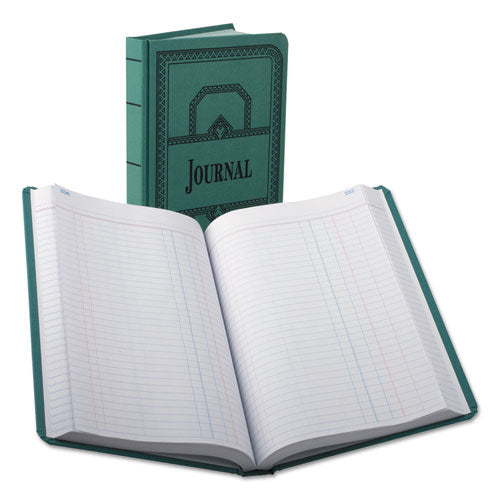 Record-account Book, Journal Rule, Blue, 500 Pages, 12 1-8 X 7 5-8