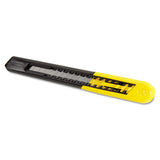 Straight Handle Knife W-retractable 13 Point Snap-off Blade, Yellow-gray