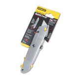 Quick-change Utility Knife With Retractable Blade And Twine Cutter, Gray