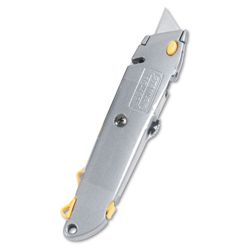 Quick-change Utility Knife With Retractable Blade And Twine Cutter, Gray