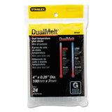 Dual Temperature Mini Glue Sticks, 0.28" X 4", Dries Clear, 24-pack