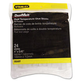 Dual Temperature Glue Sticks, 0.45" X 4", Dries Clear, 24-pack