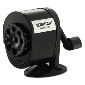 Antimicrobial Manual Pencil Sharpener, Manual, 5.44" X 2.69" X 4.33", Black