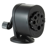 Antimicrobial Manual Pencil Sharpener, Manual, 5.44" X 2.69" X 4.33", Black