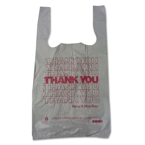 Plastic Thank-you T-sack, 2 Mil, 4