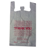Thank You High-density Shopping Bags, 8" X 16", White, 2,000-carton