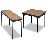 Special Size Folding Table, Rectangular, 72w X 24d X 30h, Walnut-black