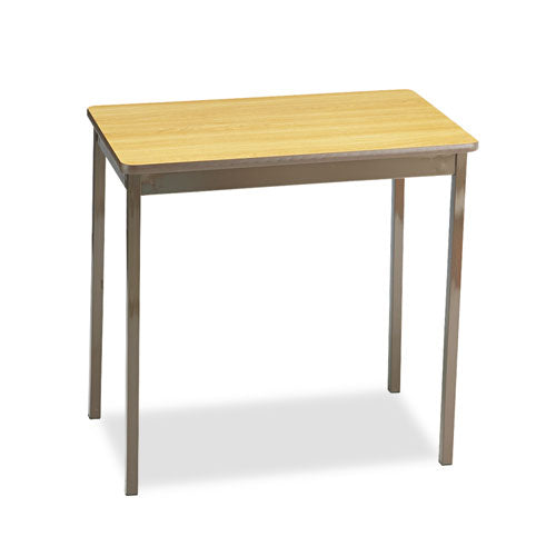 Utility Table, Rectangular, 30w X 18d X 30h, Oak-brown