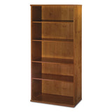 Series C Collection 36w 5 Shelf Bookcase, Natural Cherry
