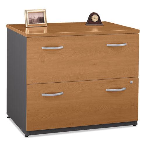 Series C Collection 2 Drawer 36w Lateral File (assembled), 35.75w X 23.38d X 29.88h, Natural Cherry