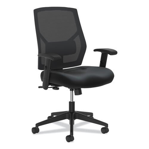Crio High-back Task Chair, Supports Up To 250 Lbs., Black Seat-black Back, Black Base