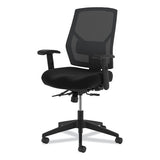 Crio High-back Task Chair With Asynchronous Control, Supports Up To 250 Lbs., Black Seat-black Back, Black Base