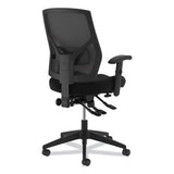 Crio High-back Task Chair With Asynchronous Control, Supports Up To 250 Lbs., Black Seat-black Back, Black Base