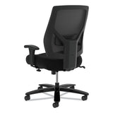 Crio Big And Tall Mid-back Task Chair, Supports Up To 450 Lbs., Black Seat-black Back, Black Base